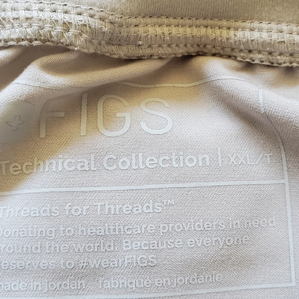 Figs Light Tan Scrub Pants. Size XXL